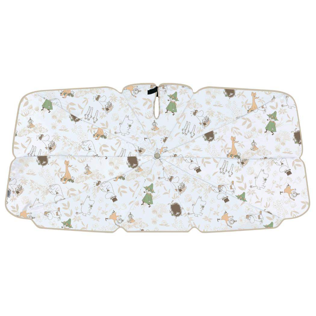 【ポイント10倍 & クーポン！】ムーミン カー用品 3WAYカーシェード 北欧 三金商事 MEIHO 車用サンシェード キャラクター グッズ シネマコレクション画像