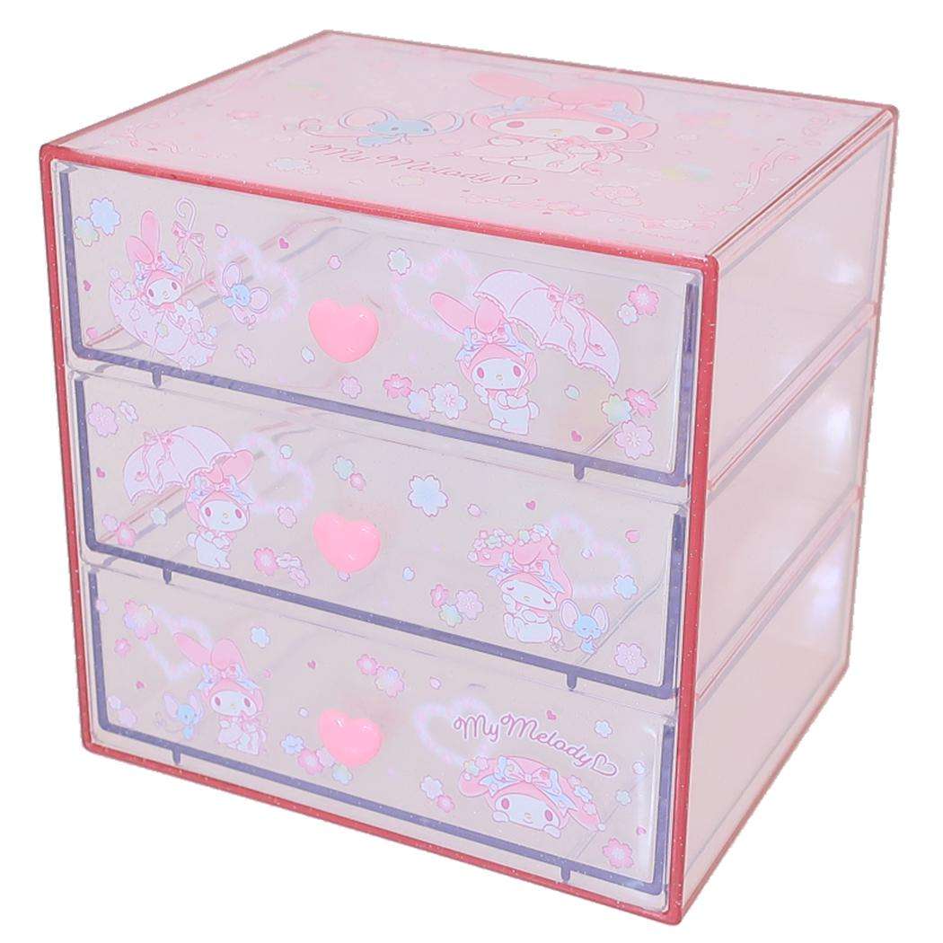 楽天市場】ハローキティ 卓上収納 3段チェスト サンリオ ケイ