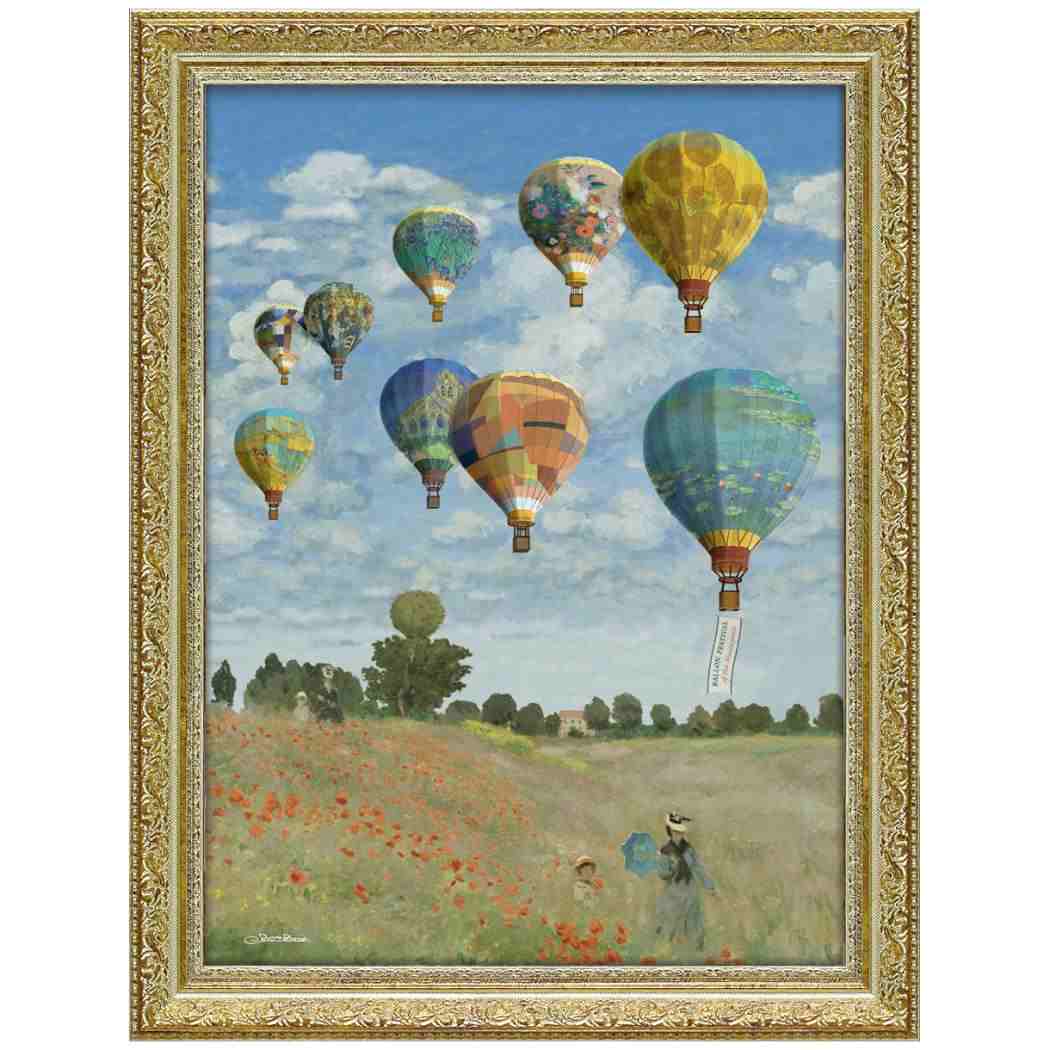 【ポイント10倍 & クーポン!】白石 創多 名画 オマージュアート 名画のバルーンフェスティバル ユーパワー SS-18004 額付きポスター インテリア グッズ 取寄品 シネマコレクション
