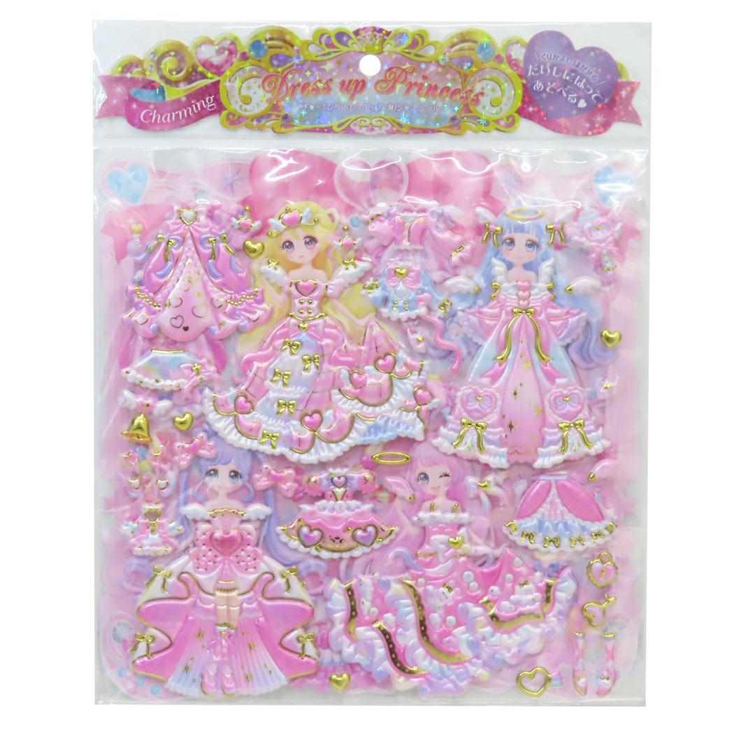 楽天市場】着せ替えシール チャーミングドレスアッププリンセスシール