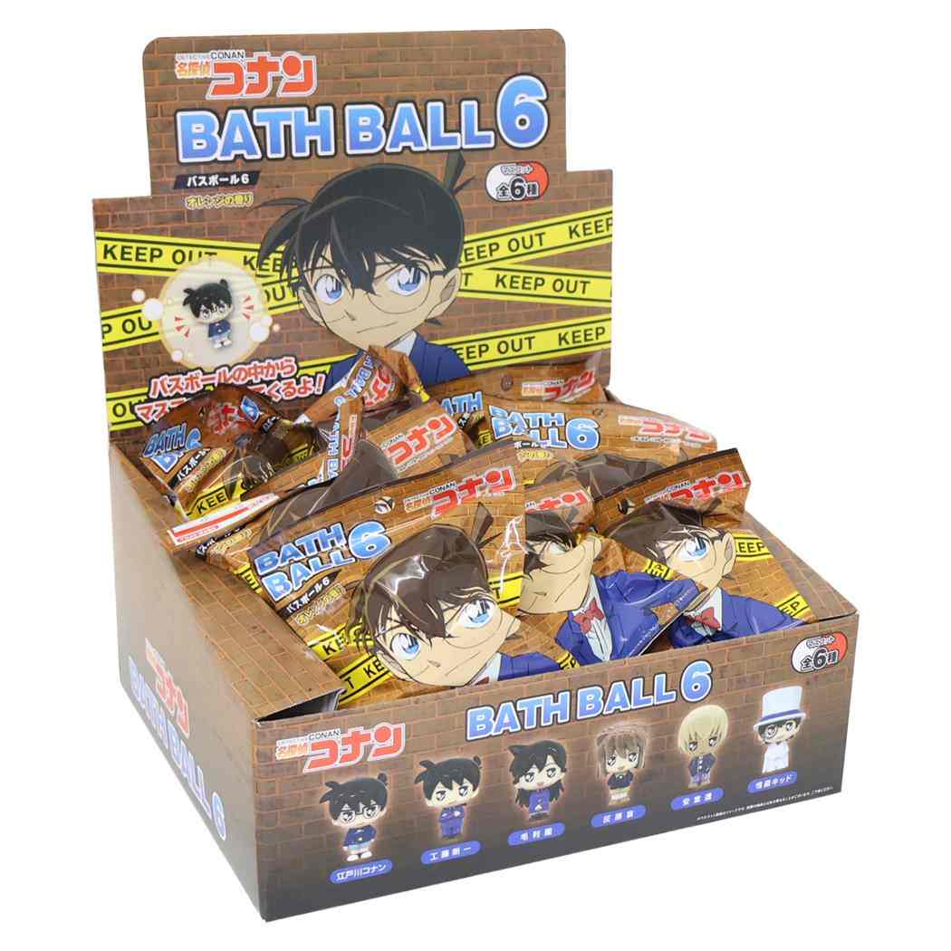 【ポイント10倍 & クーポン！】名探偵コナン 入浴剤 バスボール6 全6種 24個入セット 少年サンデー エスケイジャパン 子供とお風呂 おもしろ雑貨 まとめ買い アニメキャラクター グッズ シネマコレクション