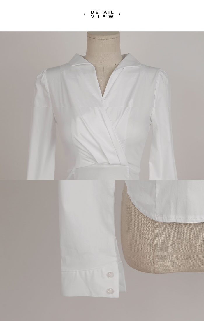 【人気商品★再入荷】バックZIPタイト長袖ブラウス　【slim-1129jjtop】(lam)(220921) BEST ITEM】【人気商品☆再入荷】【全3色】バックZIPタイト長袖