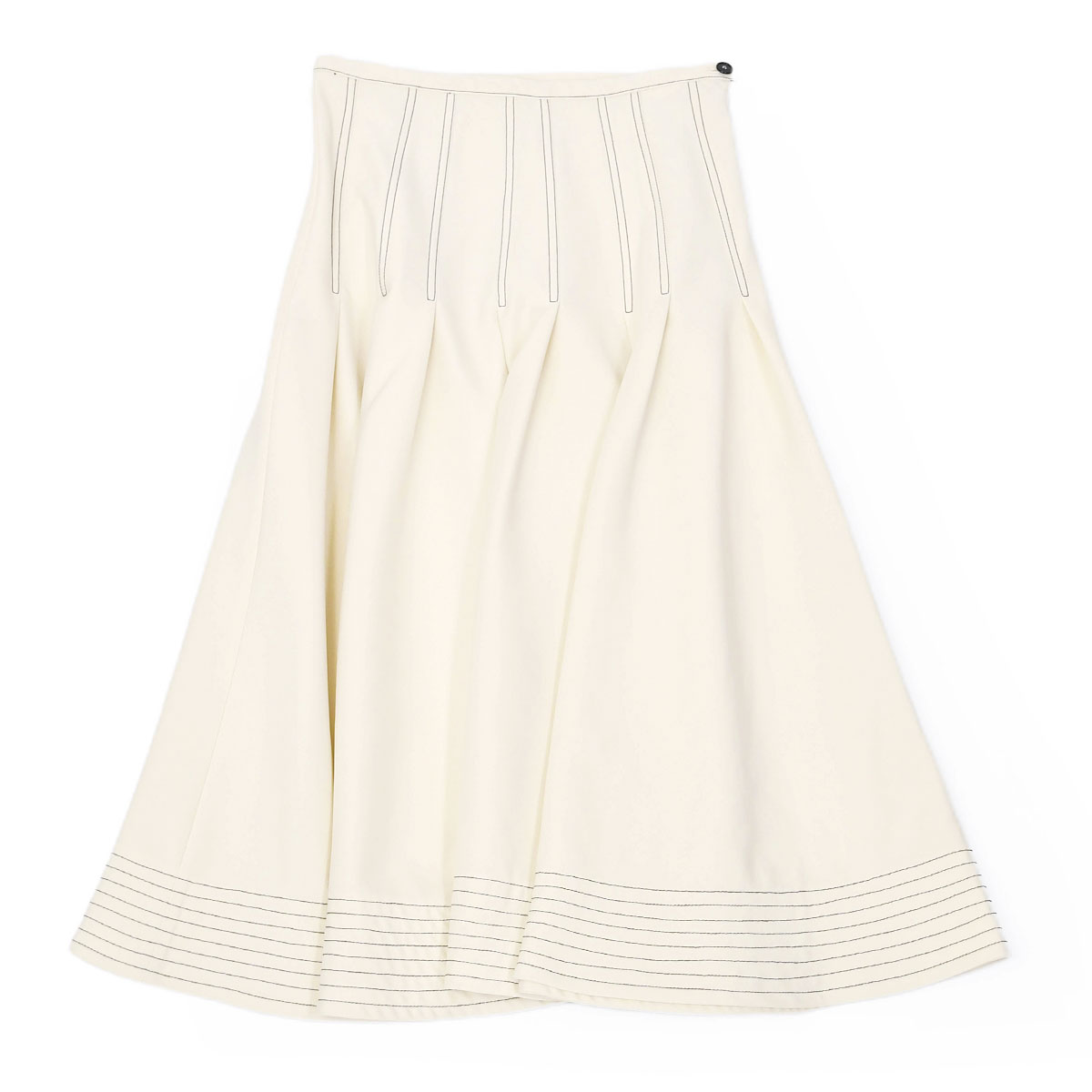【4/14(火)20：00～ 最大5,000円オフクーポン】【70％OFF】【size42】BARENA VENEZIA【バレナ ヴェネチア】サーキュラースカート Gonna Dacia Tecno Avorio 5217001 ポリエステル ホワイト