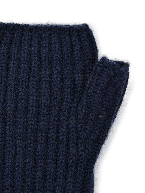 Johnstonsニットグローブ HAE02681 SD0707 カシミヤ Navy ネイビー