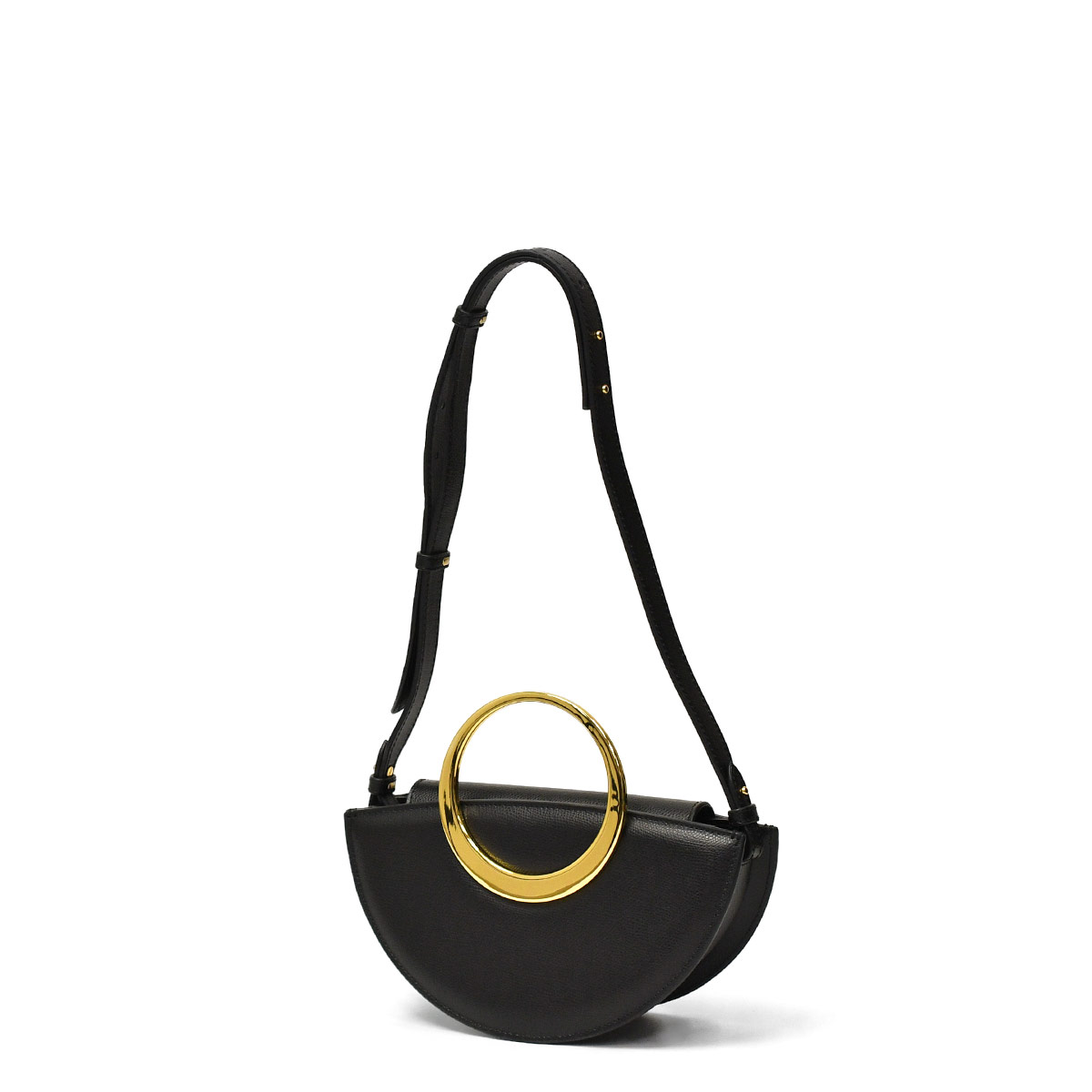 【最大5,000円オフクーポン】【FINAL SALE】MAESTOSO【マエストソ】ゴールドハンドルバッグ ECLIPSE MINI NERO ブラック