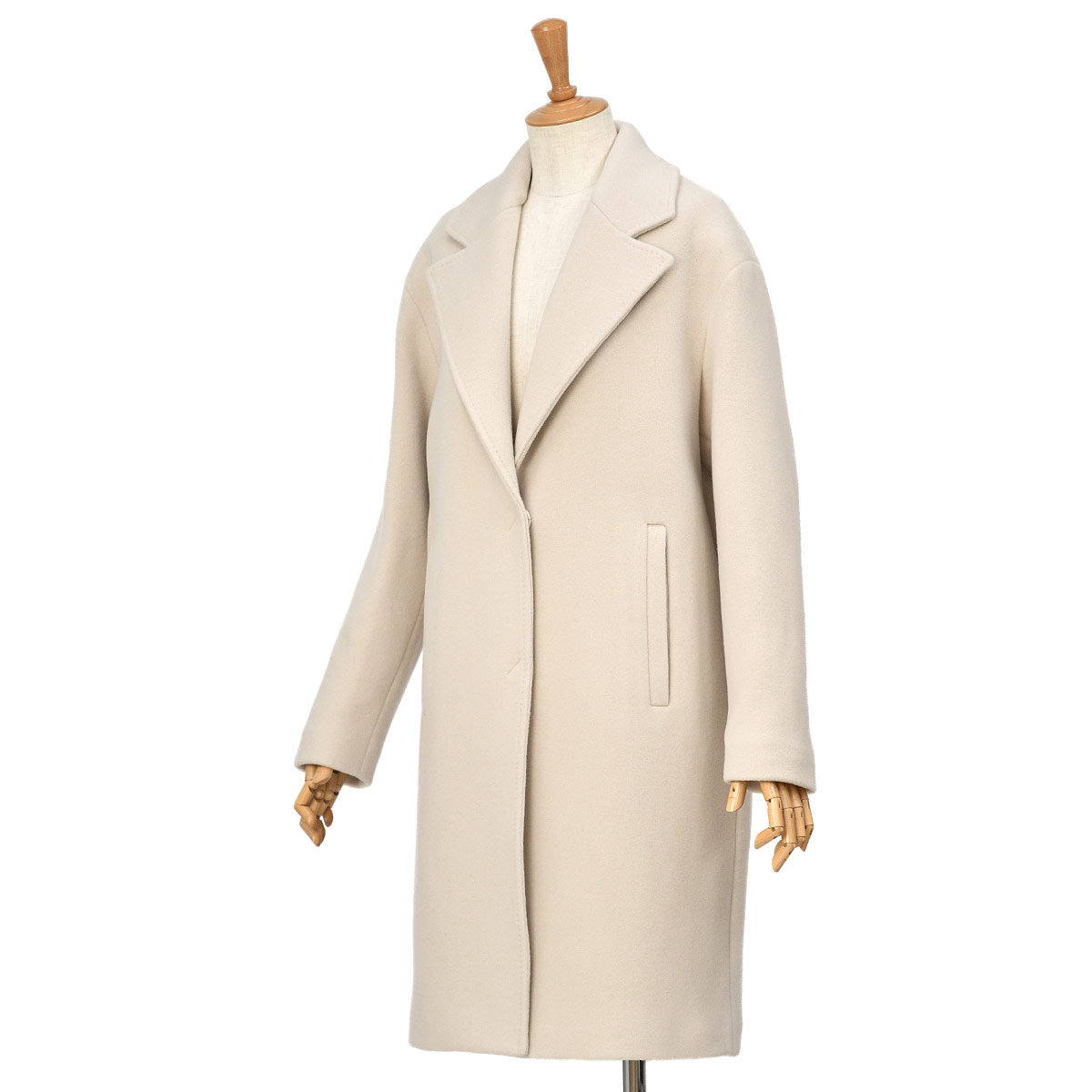 【楽天市場】HERNO【ヘルノ】中綿チェスターコート GA000559D 33430 1985 ウール エクリュ：Cinq essentiel