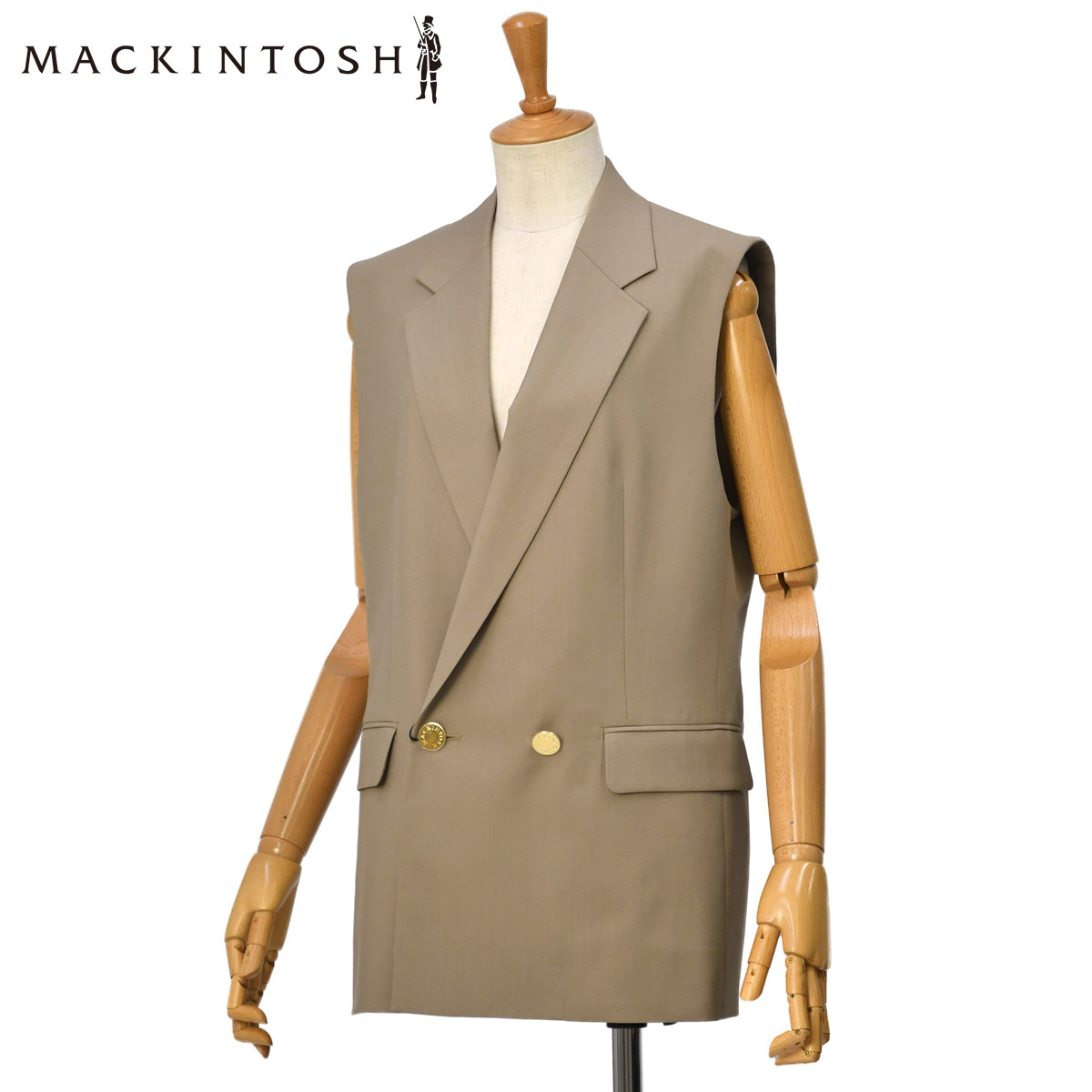 【最大5,000円オフクーポン】MACKINTOSH【マッキントッシュ】ジレ ECKFORD GILET MB DY02 BEIGE ウール ベージュ