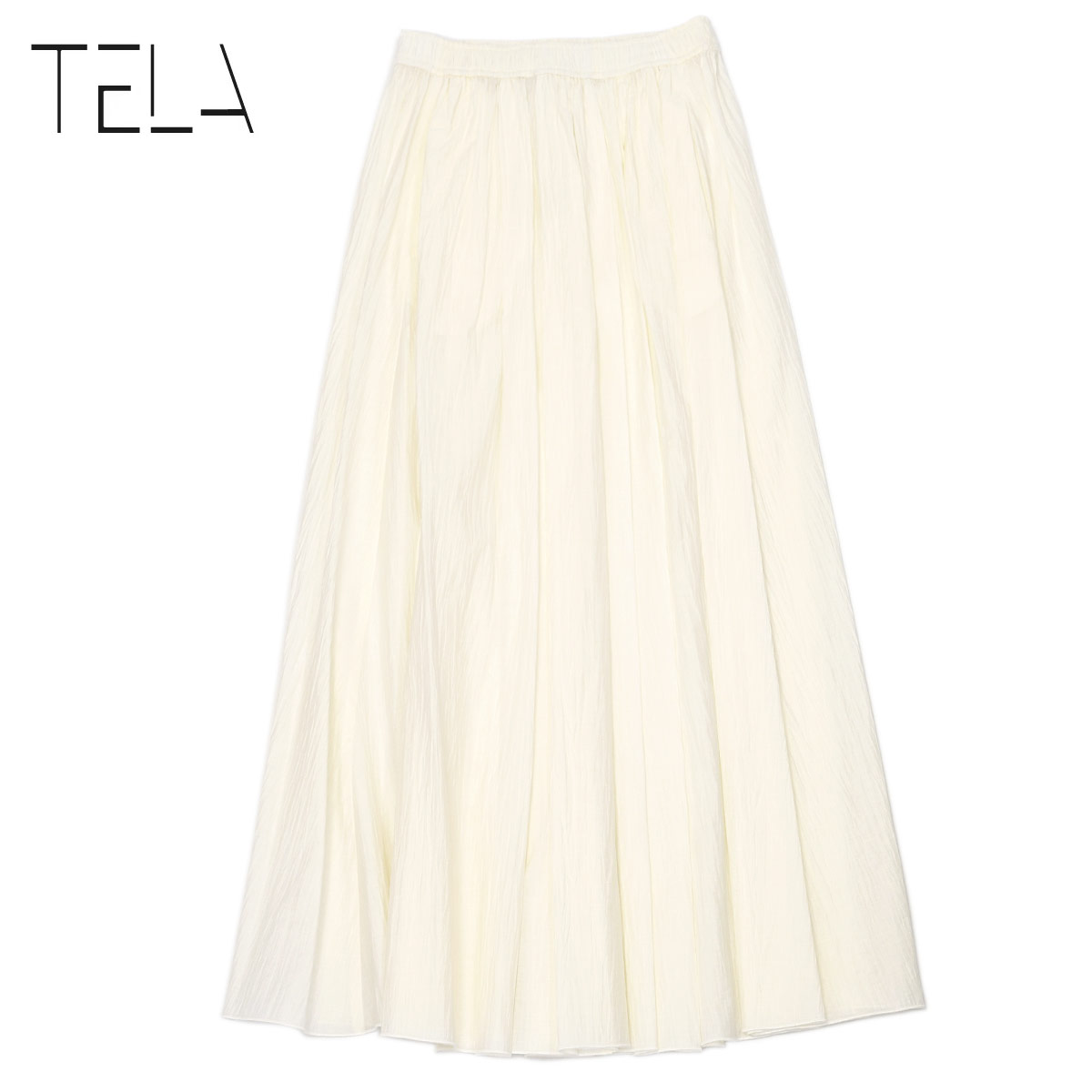 TELA【テラ】ロングスカート COSTA Panna コットン ナイロン ホワイト