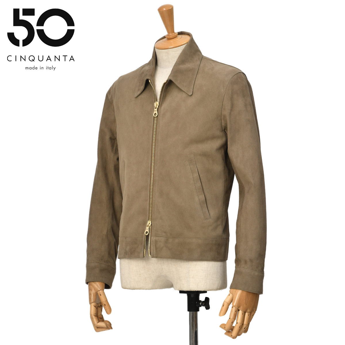 【11/16まで限定価格】チンクアンタ レザー ライダースジャケット 楽天市場】CINQUANTA【チンクアンタ】スタンドカラーダブルライダース