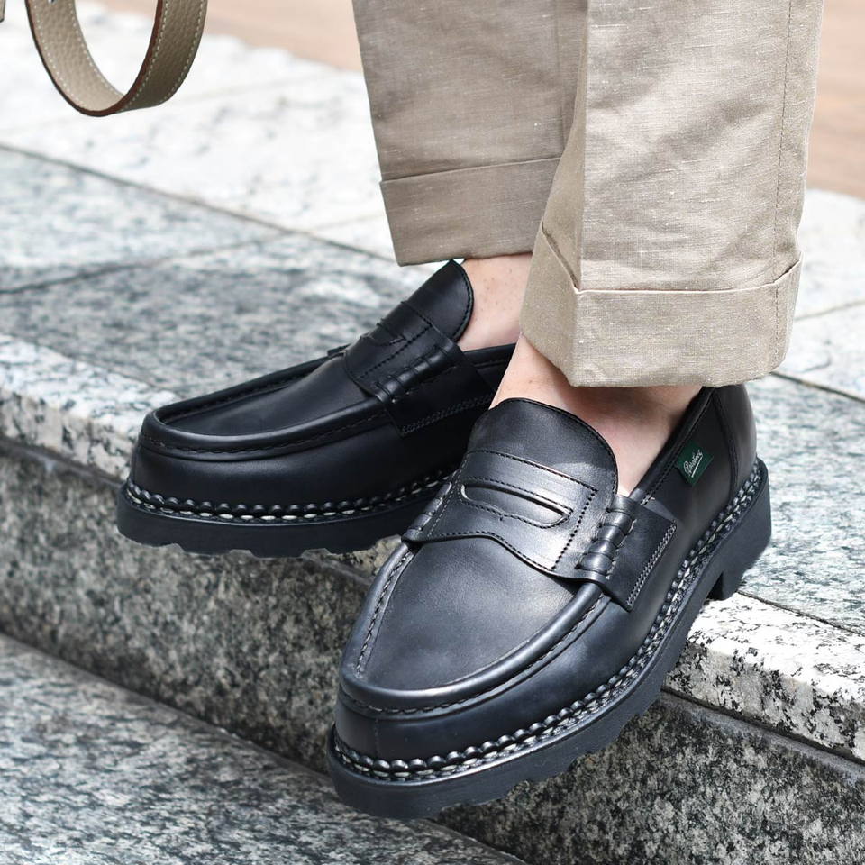 トップシークレット [Paraboot]REIMS ランス ローファー 黒 NOIR