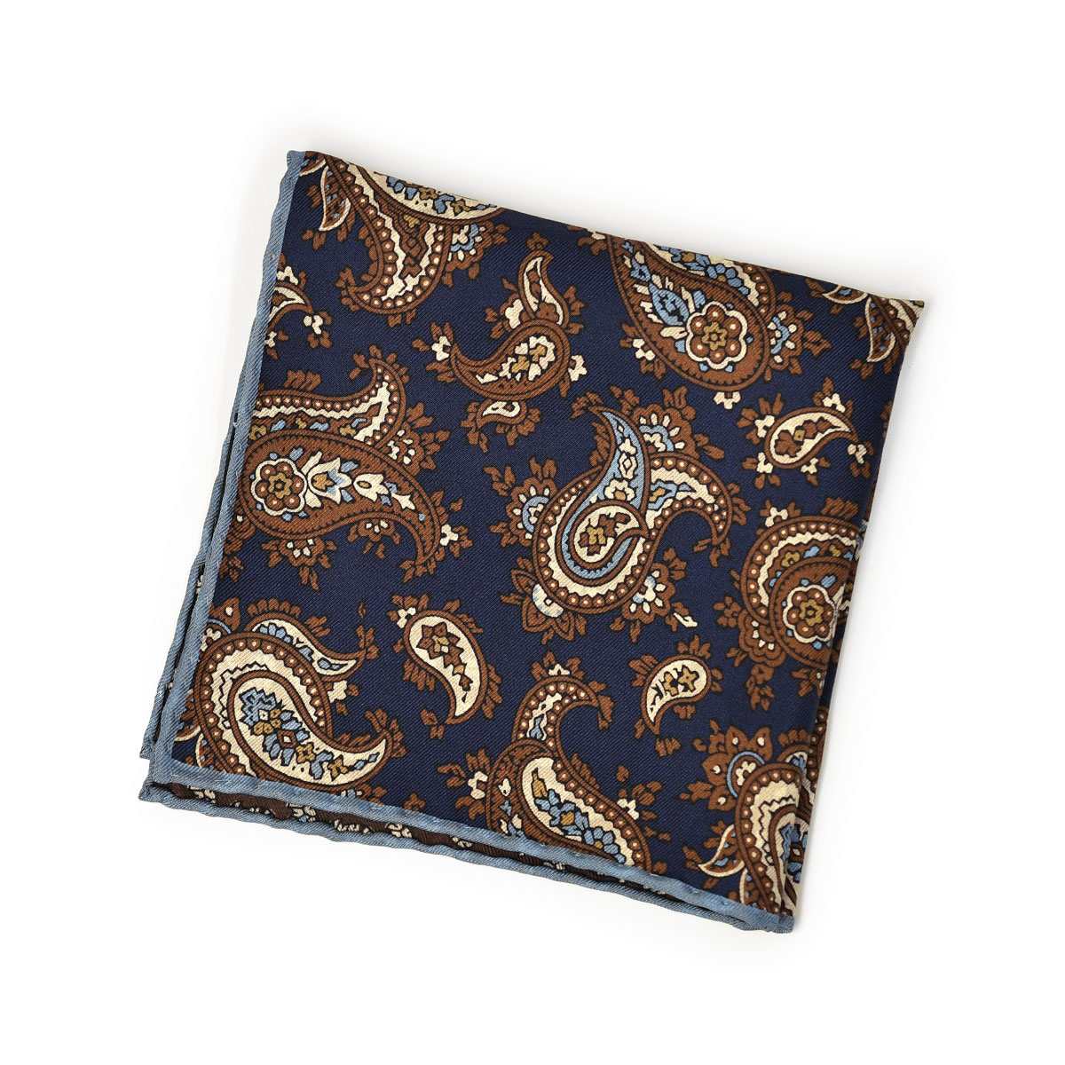 【新品】Holliday & Brown／ジオメトリック／ブラウン×ブルー Holliday & Brown ネクタイ | ネイビー 幾何学模様 - Del Fiore Online