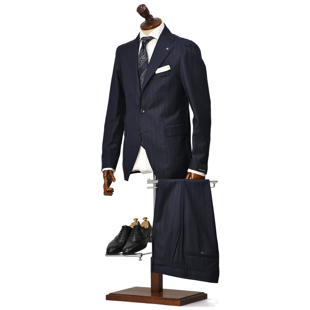 未使用TAGLIATORE カシミヤ混　M(48) カシミヤ混 メルトンライク テーラードジャケット/ストレッチ