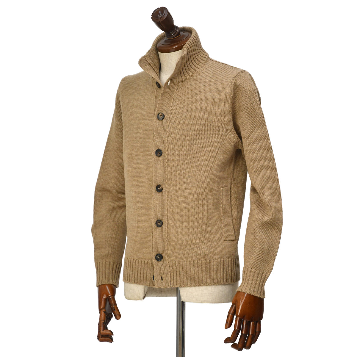 【GWセール：美品】ZANONE CH IOTOカーキ46 楽天市場】ZANONE【ザノーネ】スタンドカラーニット CHIOTO