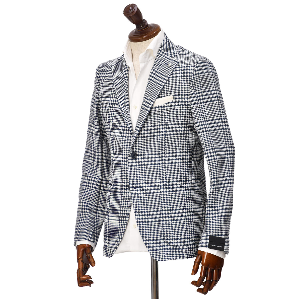 TAGLIATORE タリアトーレジャケット 52Rチェック柄イタリア製高級素材 TAGLIATORE タリアトーレジャケット 52Rチェック柄イタリア製