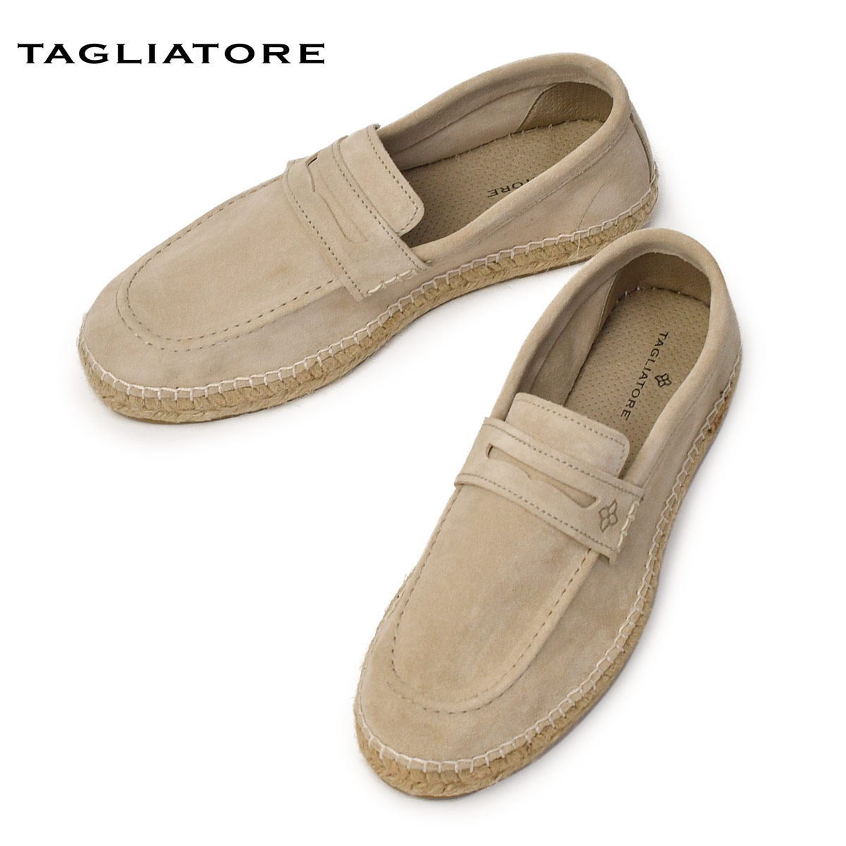TAGLIATORE【タリアトーレ】エスパドリーユ PEDRO TSE25-SU BEIGE ラムレザー ベージュ