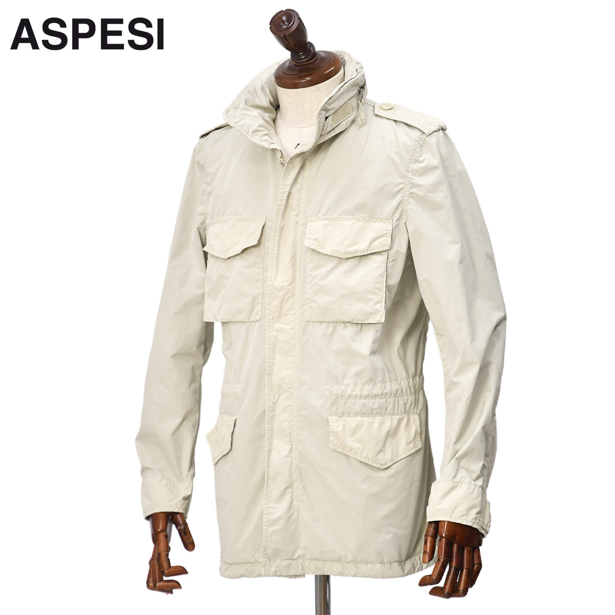 【最大3,000円オフクーポン】ASPESI【アスペジ】M-65ブルゾン REPRICA 4II721 F973-I-TC 85176 ポリエステル ナイロン ストーン｜ＣＩＮＱＵＥ　ＣＬＡＳＳＩＣＯ 75,020円