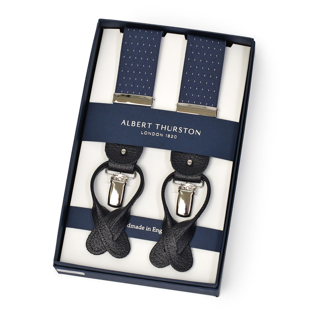 ♡希少品♡ THURSTONサスペンダー/ブレイシス 35MM サスペンダー アルバートサーストン 英国製 35mm ブラウン