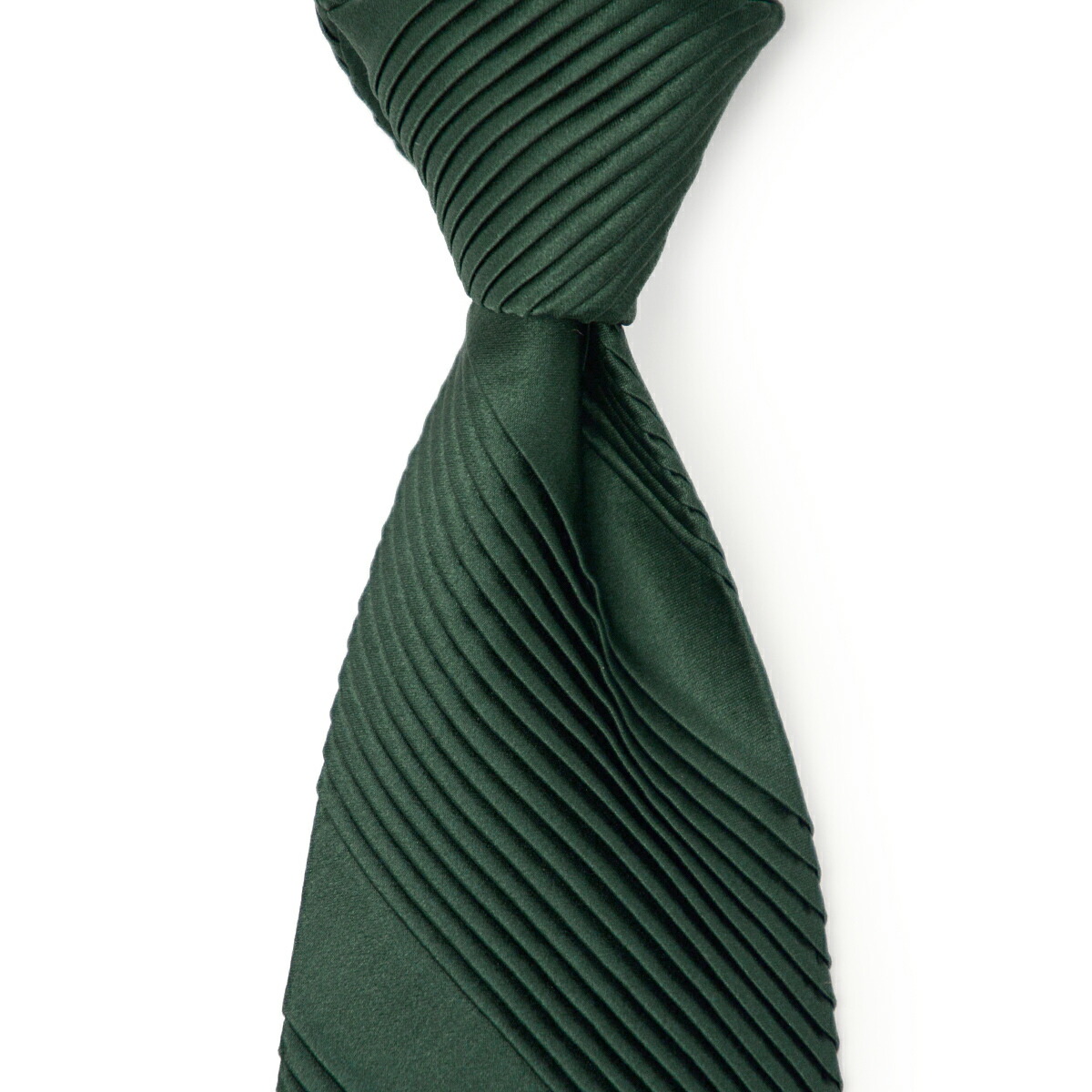 4年保証 Stefano Ricci ステファノリッチ Unir 124 プリーツネクタイ シルク ソリッド フォレストグリーン 激安店舗 Www Purpleforparents Us