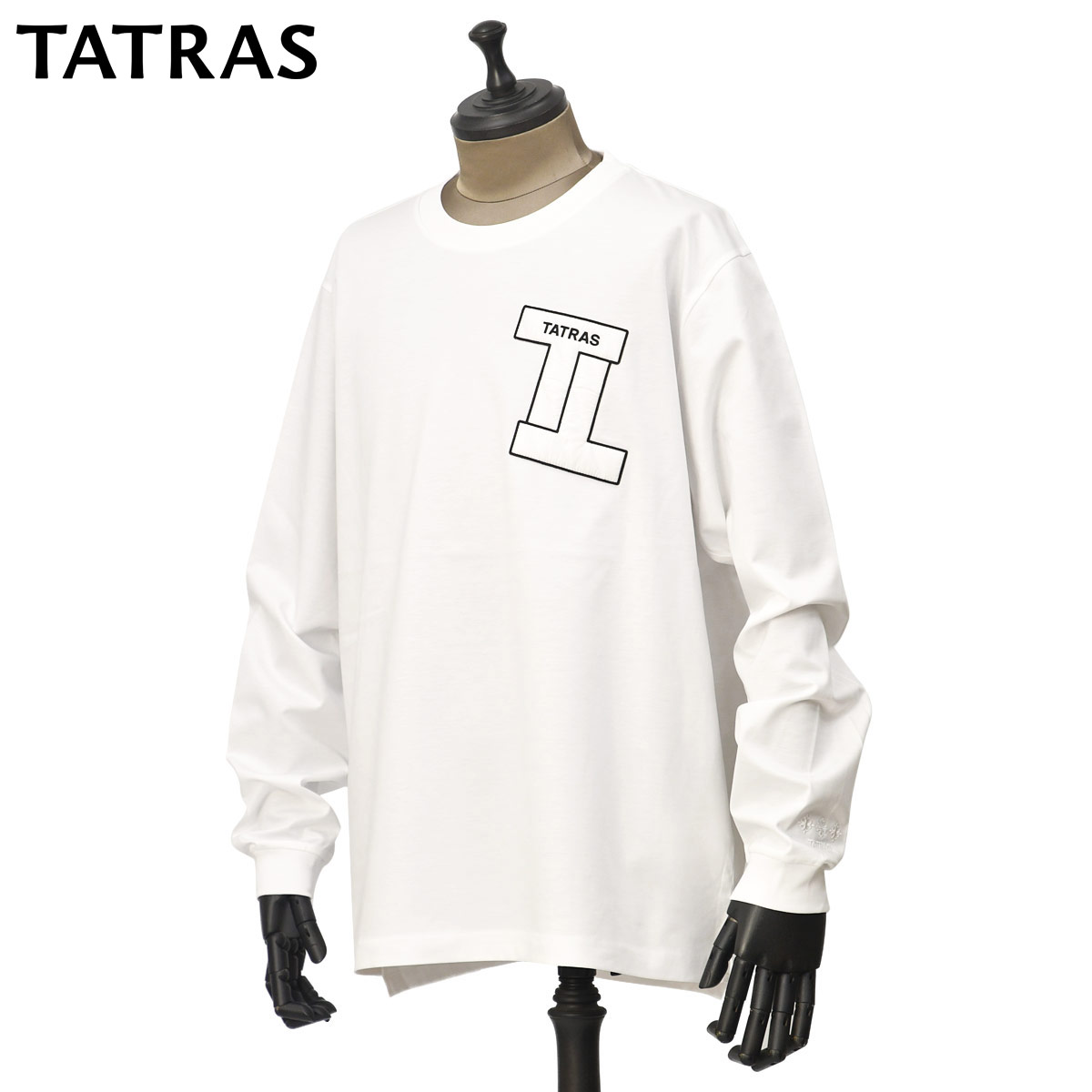 【決算大感謝SALE】TATRAS【タトラス】ロングスリーヴTシャツ SALEMI コットン ホワイト｜CINQUE un ALTRO