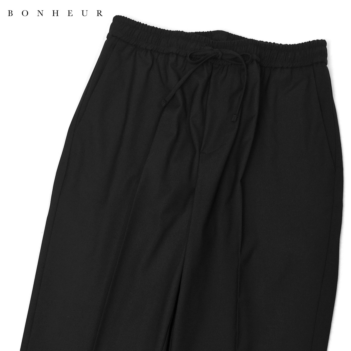 BONHEUR【ボネール】イージーパンツ San vito 1204 NERO ポリエステル レーヨン ブラック
