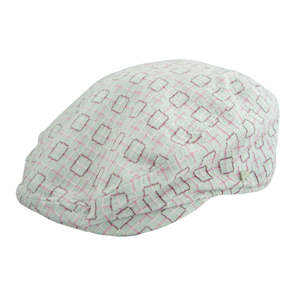 イーケー ハンチング ゲオメトリック トップスティッチ コットン マロン EK HUNTING CAP GEOMETRIC TOP-STITCH COTTONS MAROONS(SHOWN)