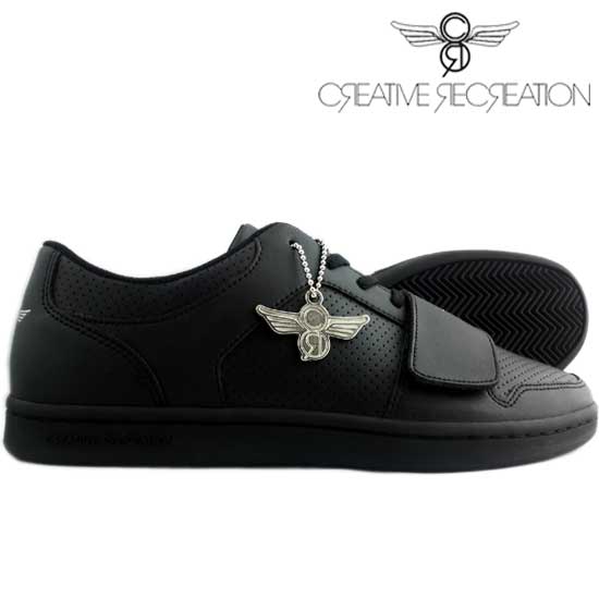 black creative recreation shoes