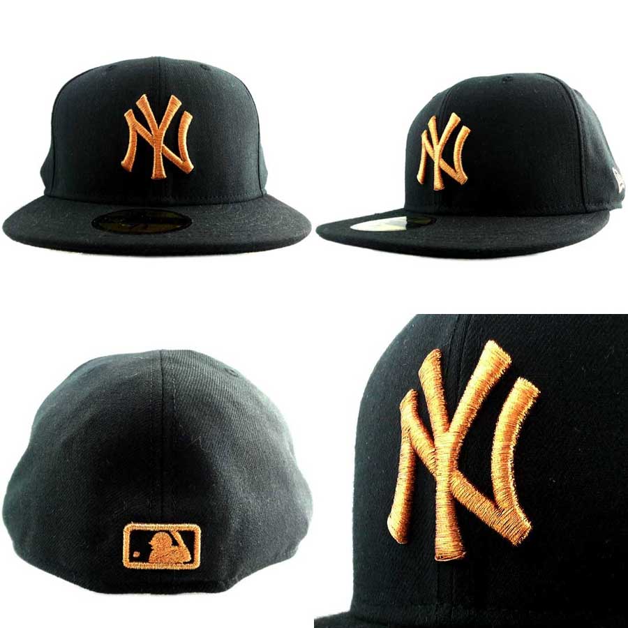 新时代新帽纽约洋基队黑 / 铜橙新时代帽橙色标志纽约洋基队黑 / 铜