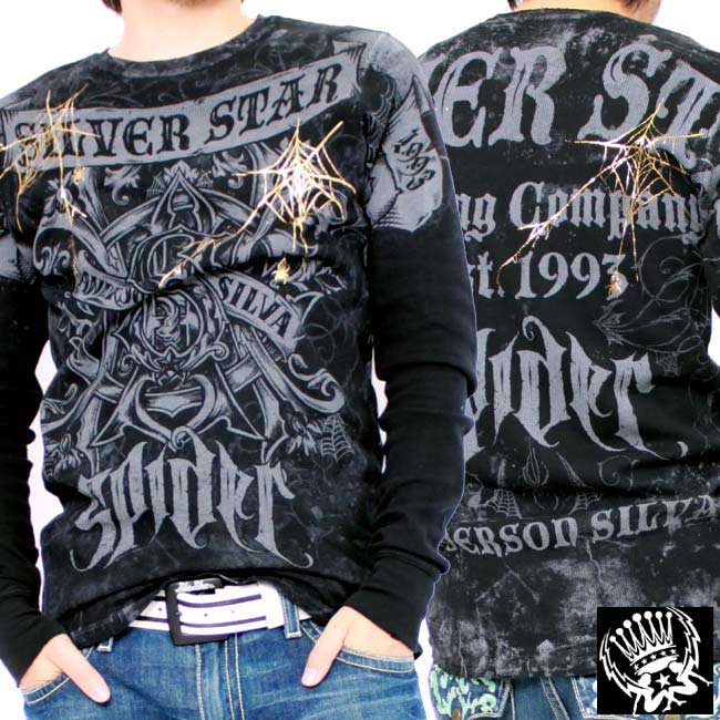シルバースター サーマル L/S ティー アンダーソン シルバ ブラック SILVER STAR L/S TEE ANDERSON SILVA THM071 Black｜ネット通販　C.I.O.店