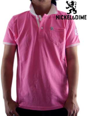 【SALE】ニッケル＆ダイム S/S ポロシャツ ポロ ピケ M C ピンク NICKEL&DIME S/S Polo Shirt POLO PIQUET M C Pink