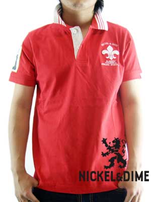 【SALE】ニッケル＆ダイム S/S ポロシャツ ポロ M C ジャージー ロゴ レッドNICKEL&DIME S/S Polo Shirt POLO M C JERSEY LOGO Red｜ネット通販　C.I.O.店