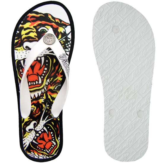 ed hardy flip flops