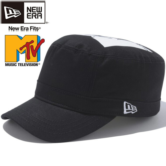 エムティーヴィー×ニューエラ ワークキャップ WM01 ブラック スノーホワイト Mtv×New Era Work Cap WM01 Black Snow White