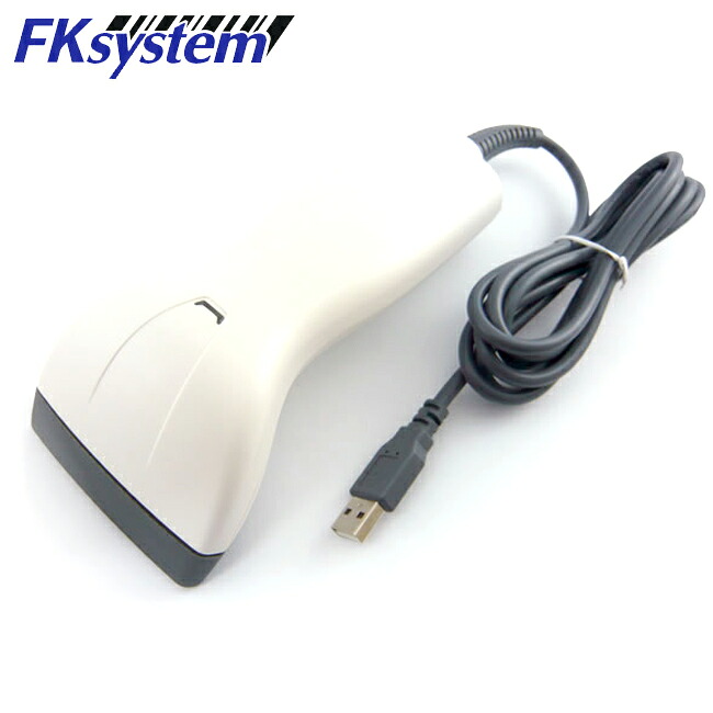 エフケイシステム CCDバーコード主導者 USB繋ぎ合わせる 白いこと FKsystem System Ccd Barcode Reader Usb Connection White