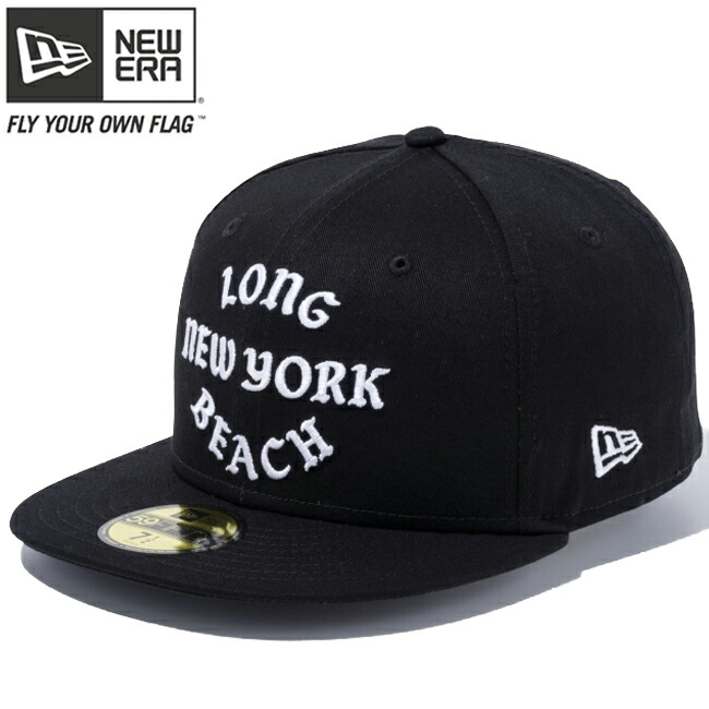 Cio Inc New Era Cap 5950 Logo City Word Long Beach York New Era Cap 5950 Logo City Word Long Beach York Black Snow White 59fifty