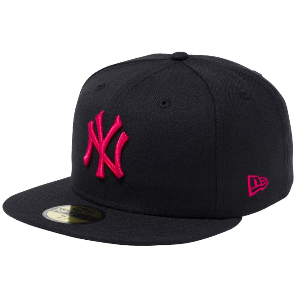 【楽天市場】ニューエラ 5950キャップ ピンクロゴ ニューヨークヤンキース ブラック ストロベリー New Era 59FIFTY Cap