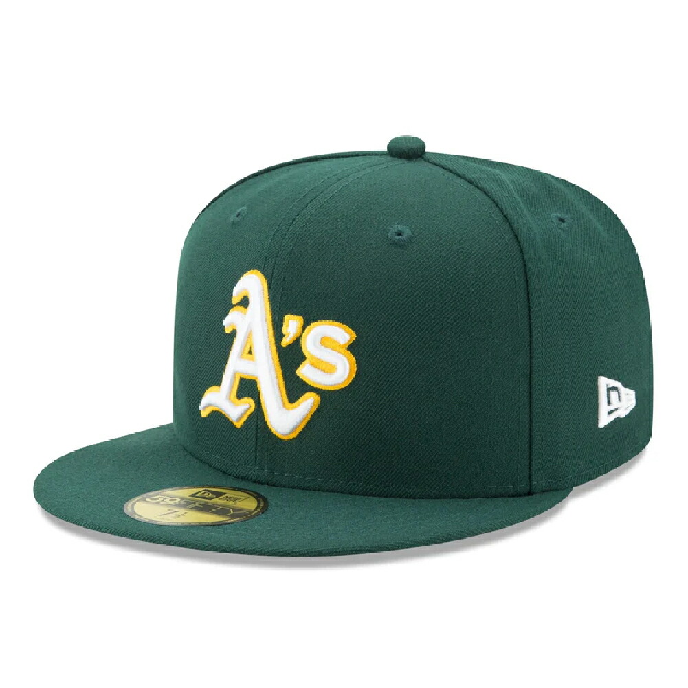 ニューエラ 59FIFTY MLBオンフィールド オークランド・アスレチックス ロード ダークグリーン 1個 New Era ACPERF OAKATH RD 23J OAKLAND ATHLETICS