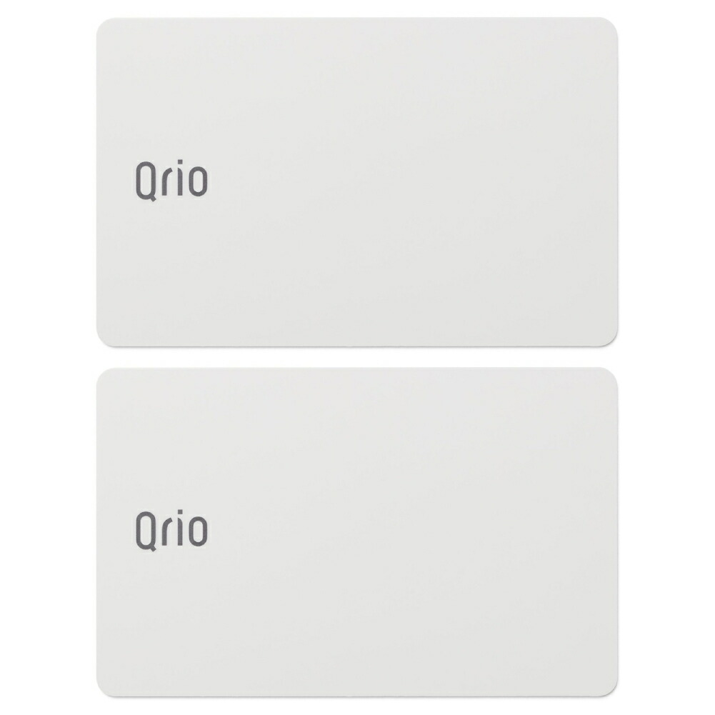 Qrio　キュリオカード　Q-CD1　Qrio　Set　2枚入り　White　Q-CD1　ホワイト　Card　Sheets