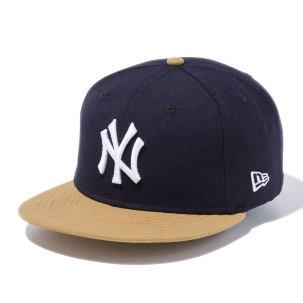 ニューエラ 9FIFTY ニューヨーク・ヤンキース ネイビー ホワイト ウィートバイザー 1個 New Era 950 NEYYAN NVY WHE SWHT 25J 1pc