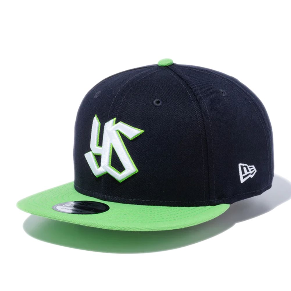 ニューエラ 9FIFTY 東京ヤクルトスワローズ ネイビー ライムグリーンバイザー 1個 New Era 950 NPB YAKSWA NVY WHI 25J 1pc