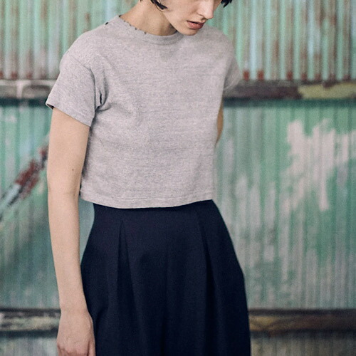 SEA(シー) VINTAGE “88” RIPPED SHORT TEE ダメージ ショートTシャツ STONE ストーン 110222330 13,200円
