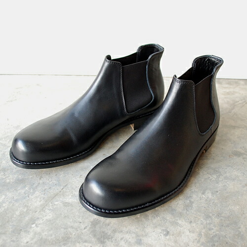 【ポイント10倍】【サイズ交換初回片道送料無料】 PADRONE パドローネ SIDE GORE BOOTS サイドゴアブーツ/ EDGAR エドガー BLACK ブラック PU8054-1126-23A 革靴 日本製 ビジネス　ギフト