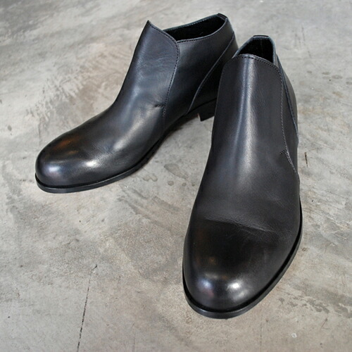 【ポイント10倍】 【サイズ交換初回片道送料無料】　PADRONE パドローネ INSTEP GORE SHORT BOOTS インステップゴアショートブーツ / FERMO フェルモ BLACK ブラック PU7358-1244-20A メンズ｜circle AOMORI