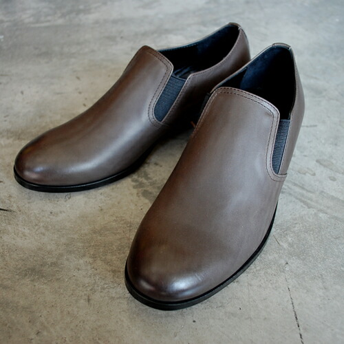【ポイント10倍】【サイズ交換初回片道送料無料】 PADRONE パドローネ メンズ BL SIDE GORE SHOES (PU8394-2104-21C) ASH BROWN アッシュブラウン サイドゴア 革靴 日本製 ビジネス　ギフト