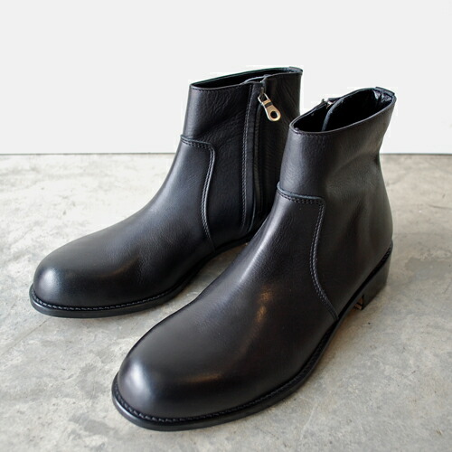 【尖んがり10倍】 【大きさ取り替えっこ初回片道貨物輸送無料】   PADRONE パドローネ  SIDE ZIP BOOTS / RAUL ラウル 黒いこと BLACK PU7358-1118-23A 革靴 日本製 商行為 メンズ 差し上げ物