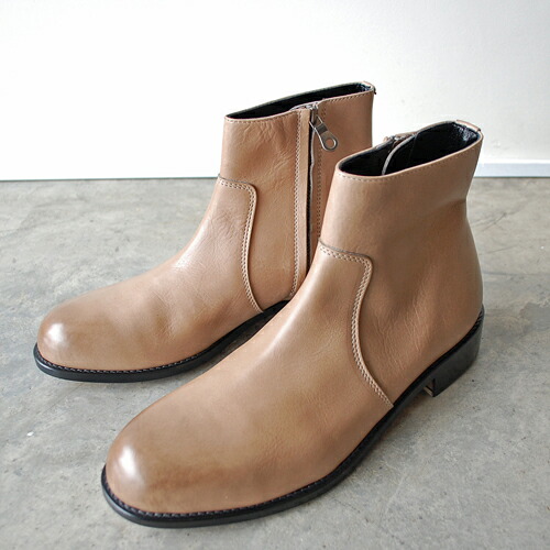 【ポイント10倍】 【サイズ交換初回片道送料無料】 PADRONE パドローネ SIDE ZIP BOOTS / RAUL ラウル ASH GRAY アッシュグレー PU7358-1118-23A 革靴 日本製 ビジネス メンズ　ギフト｜circle AOMORI