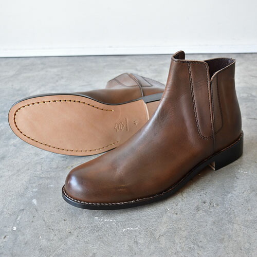 【ポイント10倍】【サイズ交換初回片道送料無料】 PADRONE(パドローネ) PU8054-1144-23C INNERGORE BOOTS ダークブラウン D.BROWN 革靴 日本製 ビジネス　ギフト