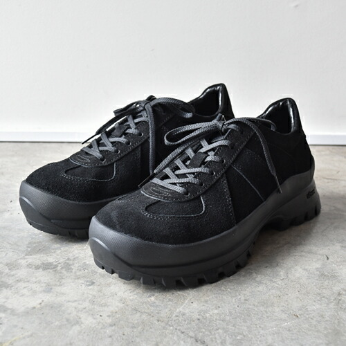 【ノベルティ】【サイズ交換初回片道送料無料】 PADRONE パドローネ PU8840-2006-25C GERMAN TRAINER with＃884CVibram BLACK SUEDE ブラックスエード 日本製 防水レザー ビジネス 革靴　ギフト ビブラムソール