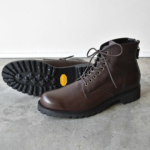 【ノベルティ】【サイズ交換初回片道送料無料】 PADRONE パドローネ PU8054-1145-23D WATER PROOF LACE UP BOOTS EX D.BROWN ダークブラウン 防水 日本製 ビジネス 革靴　ギフト ビブラムソール バックジップ ANTONIO