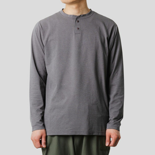 narifuri ナリフリ NF1194 アクティブメッシュヘンリーネック長袖Tシャツ｜circle AOMORI