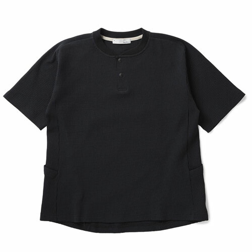 narifuri (ナリフリ) NF1224 マルチワッフルヘンリーネックTシャツ 全5色